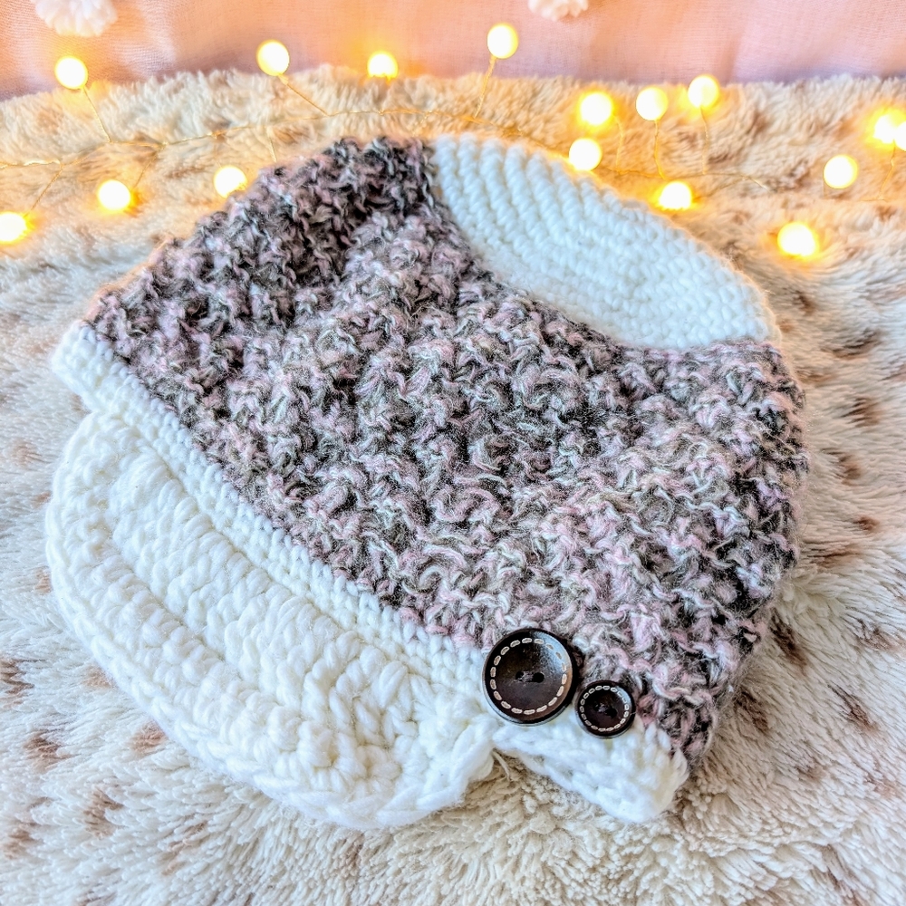 Fur Headwear Visor Beanie, Women's, OFSM, Multi-Colored